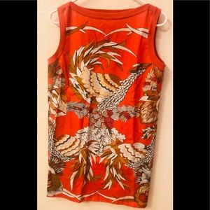 Hermes tunic orange red color size 38 Small
